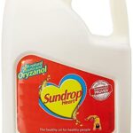 Sundrop Heart Refined Rice Bran & Sunflower Blended Edible Vegetable Oil 5 L