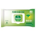 Dettol Multi-Use Skin & Surface Wipes Pack of 80