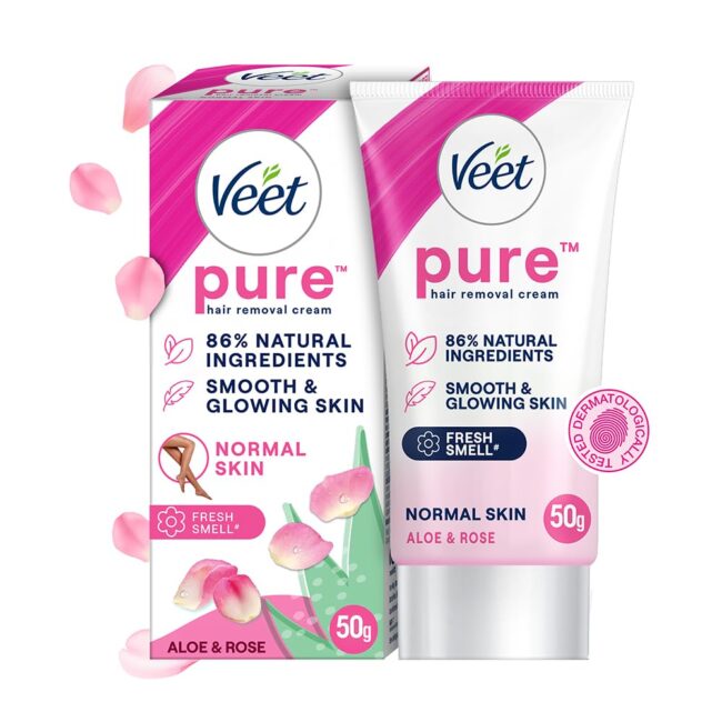 Veet Pure Aloe & Rose Normal Skin Hair Removal Cream 50 g