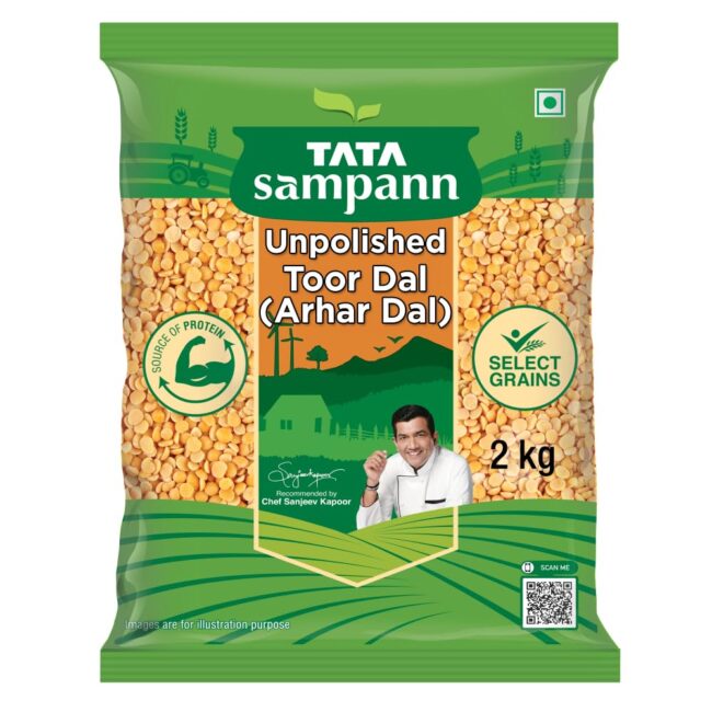 Tata Sampann Unpolished Toor Dal 2 kg