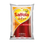 Saffola Active Refined Rice Bran & Soya Bean Multisource Edible Oil 1 L