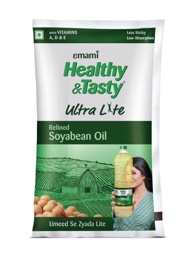 Emami Healthy & Tasty Ultra Lite Refined Soyabean Oil 1 L