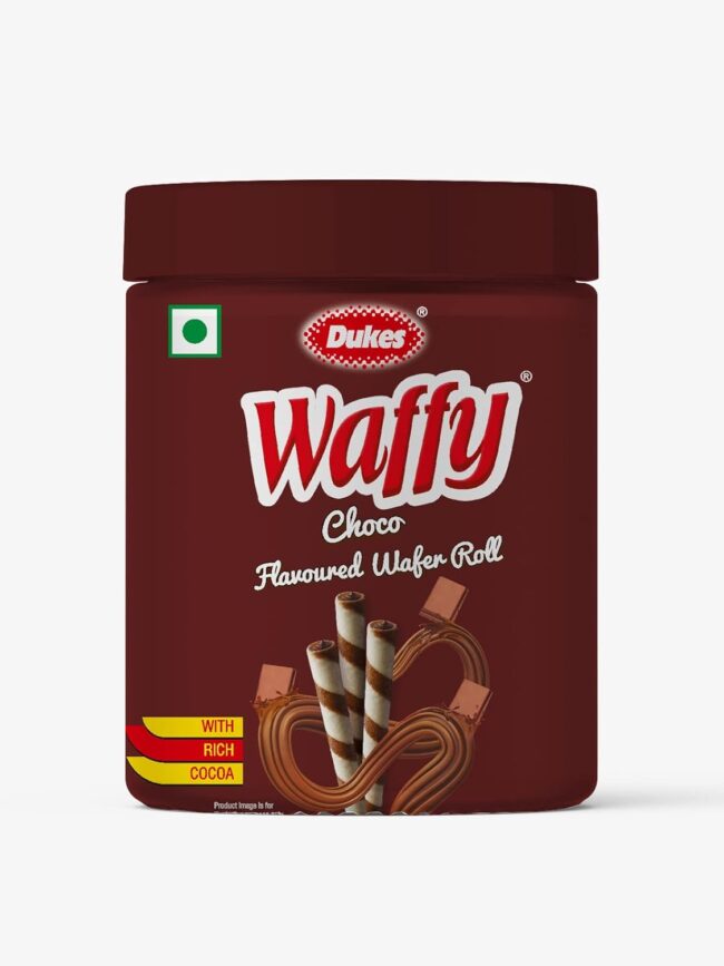 Dukes Waffy Choco Flavoured Wafer Roll 250 g