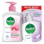 Dettol Skincare Liquid Handwash 200 ml + Dettol Original Germ Defence Liquid Handwash 175 ml