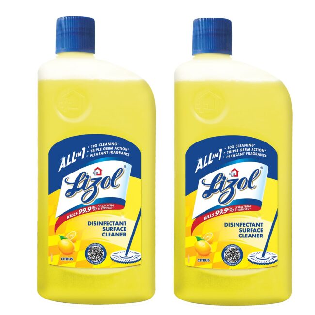 Lizol Citrus Disinfectant Surface Cleaner 2x625 L