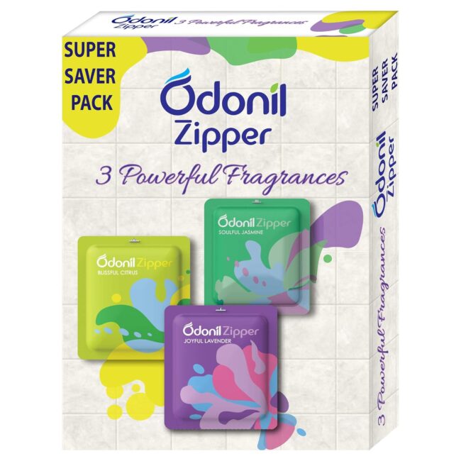 Odonil Zipper Air Freshener Super Value Pack 3x10 g
