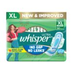 Whisper Ultra Hygiene + Comfort XL 30 Pads