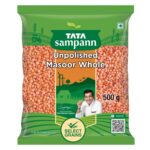 Tata Sampann Unpolished Masoor Whole 500 g