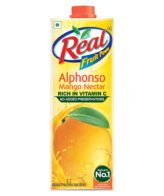 Real Fruit Power Alphonso Mango Nectar Ready To Serve Fruit Beverage 1 L
