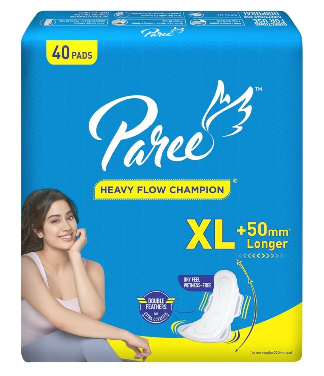 Paree Heavy Flow Champion XL Sanitary Pads Pack of 40