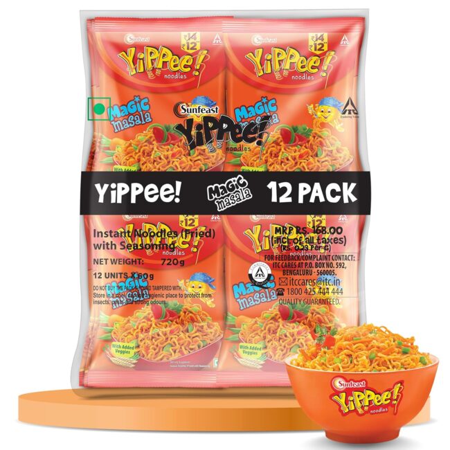 Sunfeast Yippee! Magic Masala Noodles 12x60 g