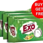 Exo Anti-Bacterial Touch & Shine Ginger Twist Dishwash Bar 3x90 g