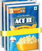 Act II Golden Sizzle Instant Popcorn 3x55 g